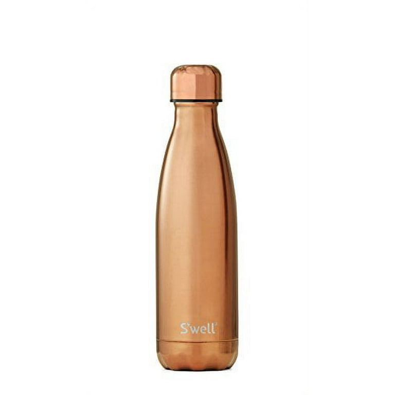 16.91 oz. Copper Plated Stainless Steel Water Bottle with Straw - Yahoo  Shopping