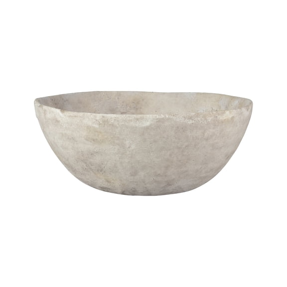 Elk Home Pantheon Contemporary Ceramic Bowl in Aged White Finish