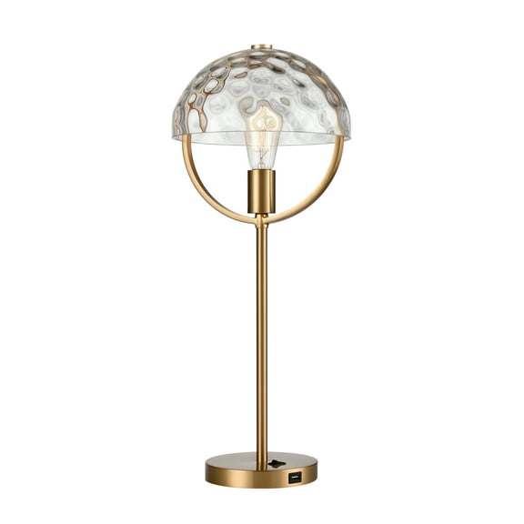 Elk Home 10-Inch Wide Parsons Avenue Table Lamp Modern-Aged Brass