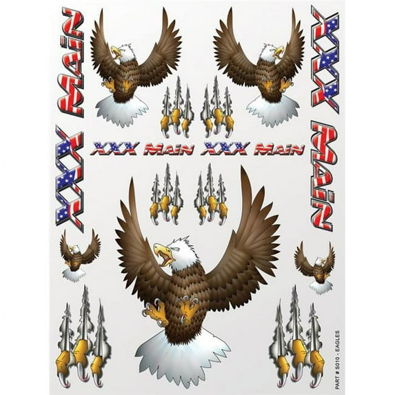 XXX Main Racing Eagles Sticker Sheet XXXS010