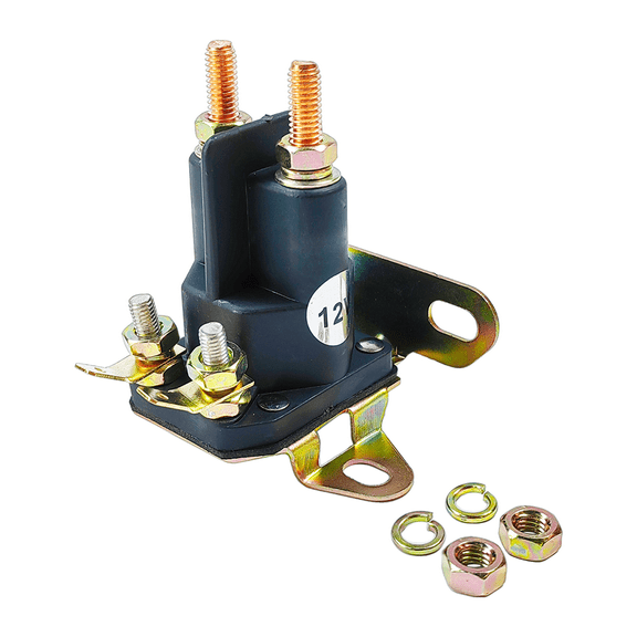 4 Pole Starter Solenoid 12V | Fits for Briggs & Stratton, Cub Cadet, Honda, Husqvarna, John Deer, MTD, Toro Lawn Mower | Replacement # 146154, 109946, 109081X, 5410K, 725-04439A, AM133094, AM138497