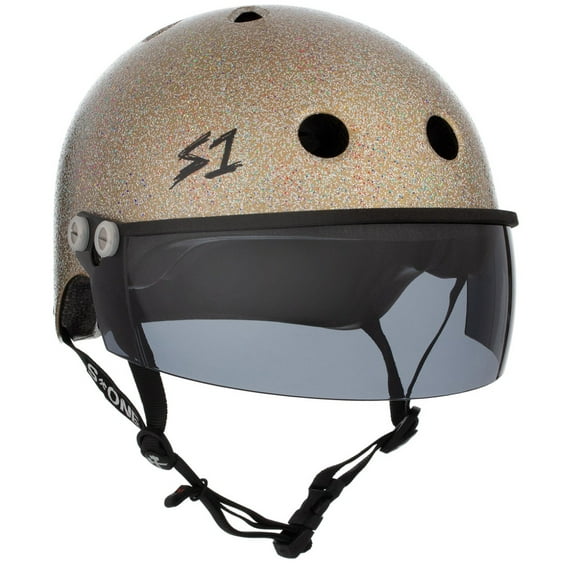 S1 Lifer Visor Helmet - GEN 2 - Gold Gloss Glitter w/ Tint Visor