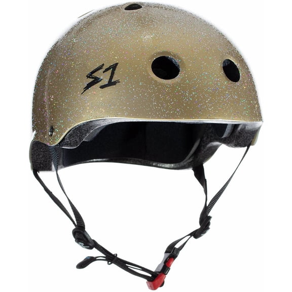 S1 Mini Lifer Helmet - Gold Gloss Glitter