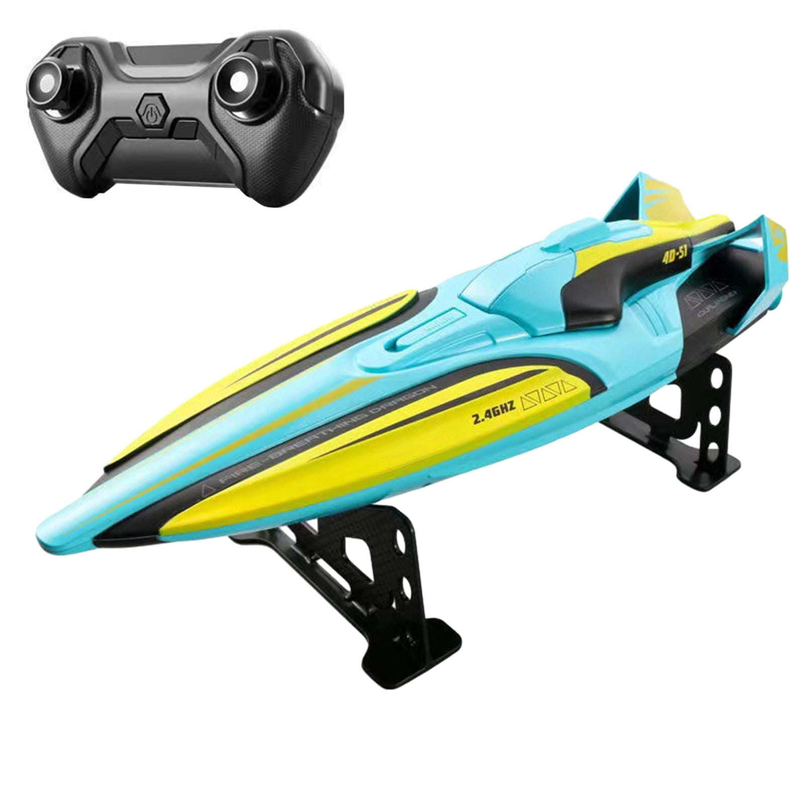 S1 RC Speed Boat 2.4G Wireless Electric Long Endurance High Speed RC Water Vehicle Model Summer Outdoor Water Play Toy for Pool Lake Beach Fun