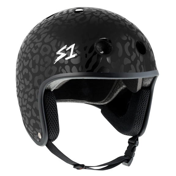 S1 Retro Lifer Helmet - Black Leopard Matte (Size X-Small (20.5"))