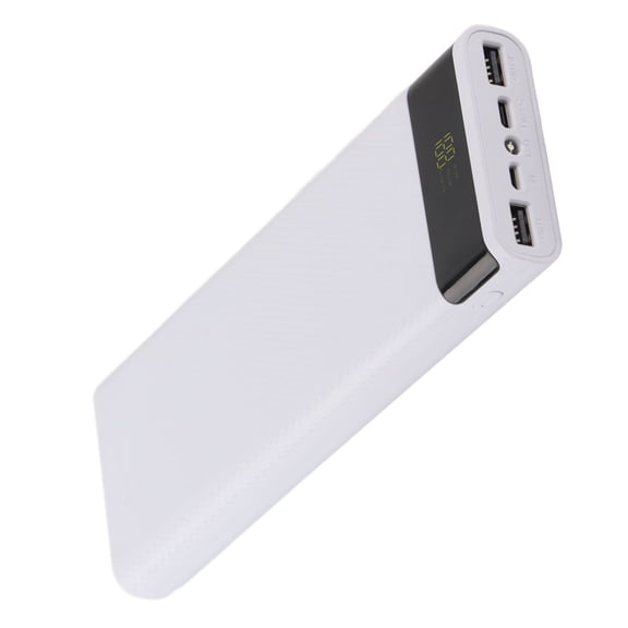 S10 DIY Portable Power Bank Box Case Enclosure Shell for 10 x 18650 Batteries Dual USB 5V 2A External Charger Setup Without Cell, White (9.84 x 3.94 x 1.97 inches / 25.0 x 10.0 x 5.0 cm)