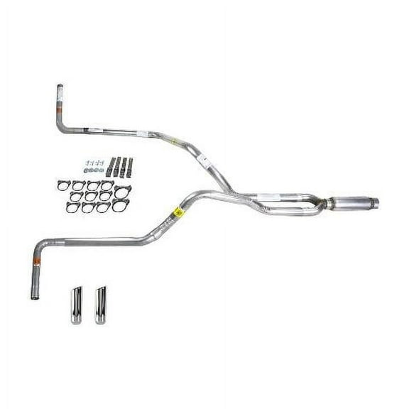 S10 / S15 83-94 dual exhaust 2.5 pipe Glass Pack muffler RW Tip Side Exit