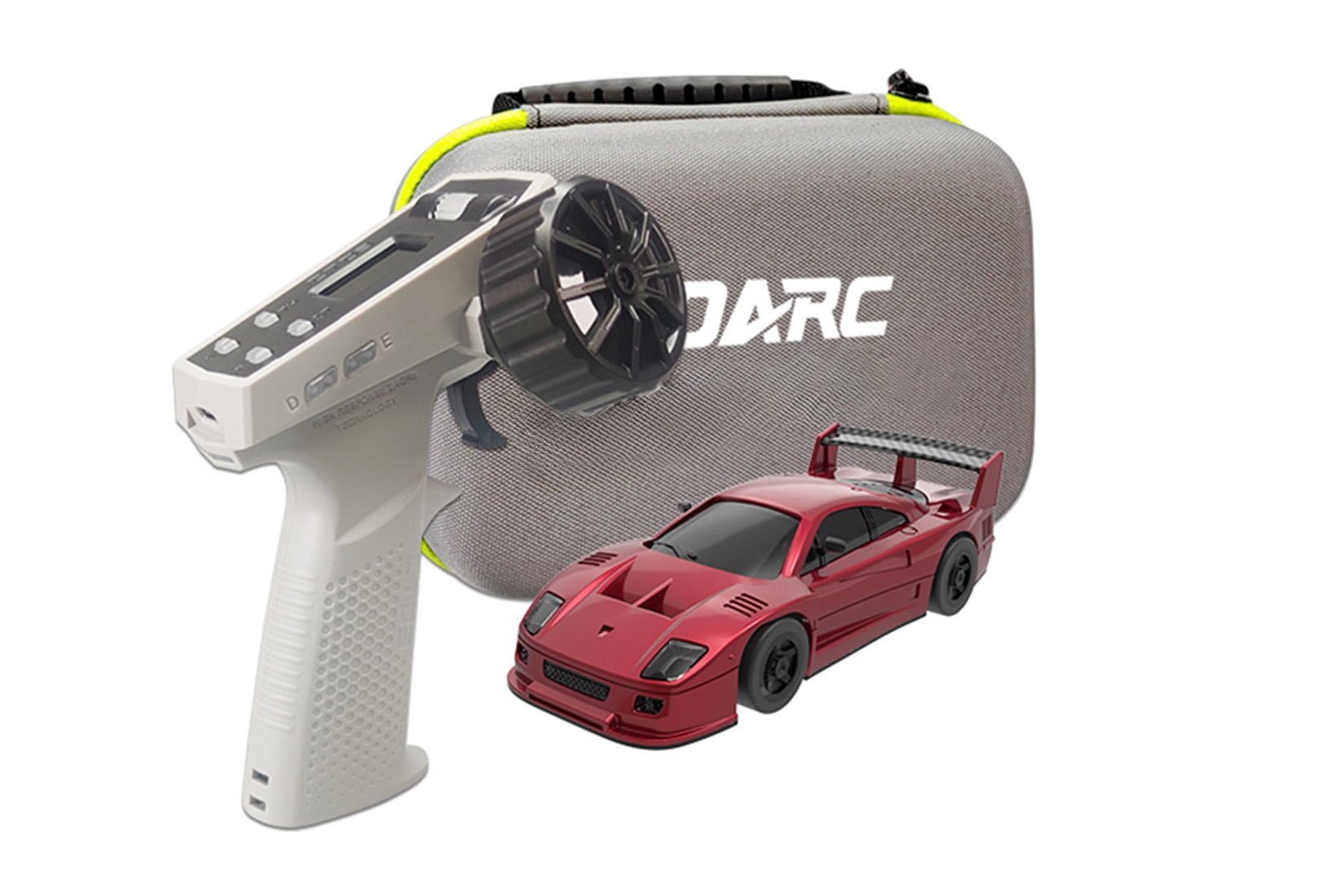 S100 1:76 Scale Mini RC Car, 2.4GHz Remote Control Car with LCD Screen, High Speed & Fast Charging, Portable Desktop Racing Vehicle for Adults