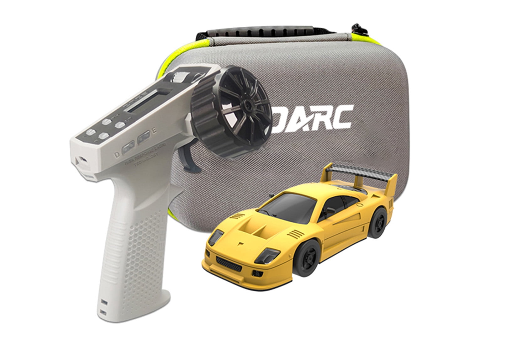 S100 1:76 Scale Mini RC Car, 2.4GHz Remote Control Car with LCD Screen, High Speed & Fast Charging, Portable Desktop Racing Vehicle for Adults