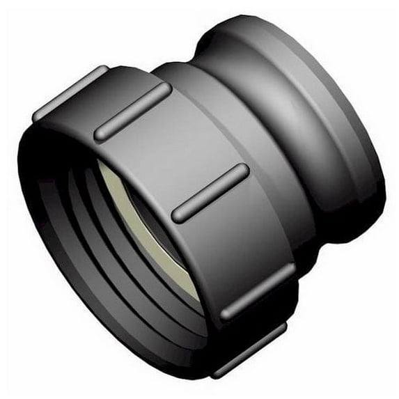 CPP-LM B700414 S100 x 8 Female Buttress x 3 in. Part A Camlock Adapter - Black