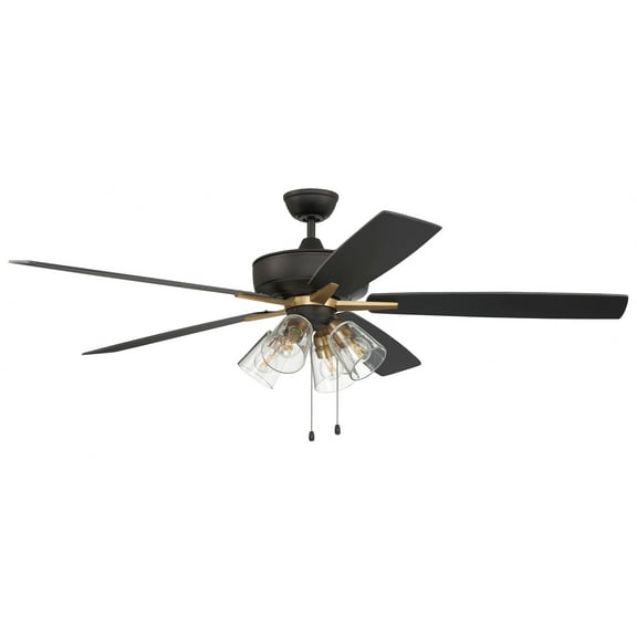 Craftmade Lighting - Super Pro - 5 Blade Ceiling Fan with Light Kit-18.7 Inches
