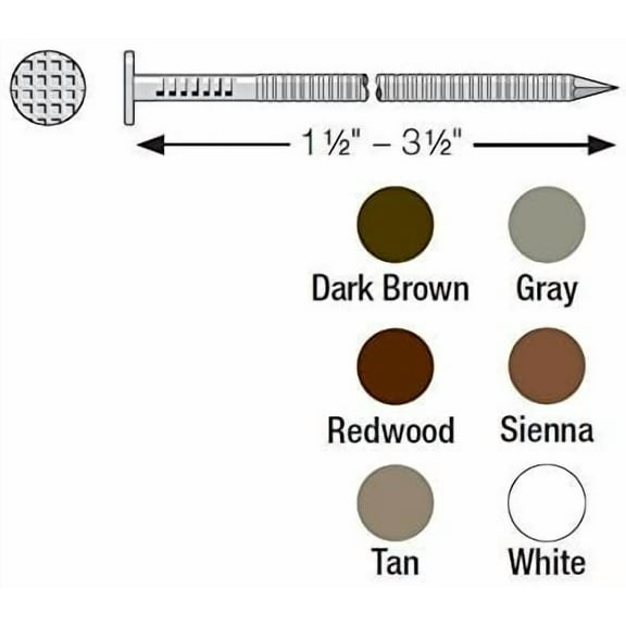 Simpson Strong-Tie Painted Siding Nail Kit - 5 lb Pack, Multicolor