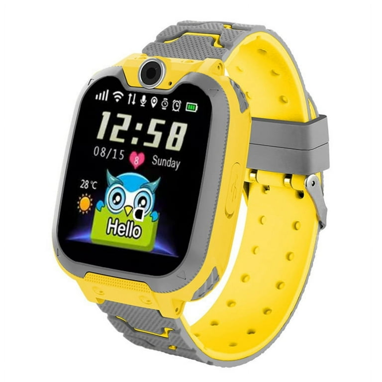 S11 Kids Smart Watch Anti lost Touch Screen Children Call Phone Game Watch Music Player for Birthday Gift Yellow