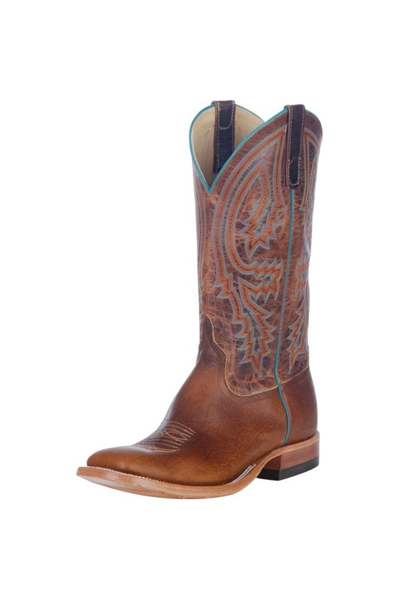 S1106 Anderson Bean Mens Tobacco Yeti-13in Brass Explosion Top Cowboy Boot