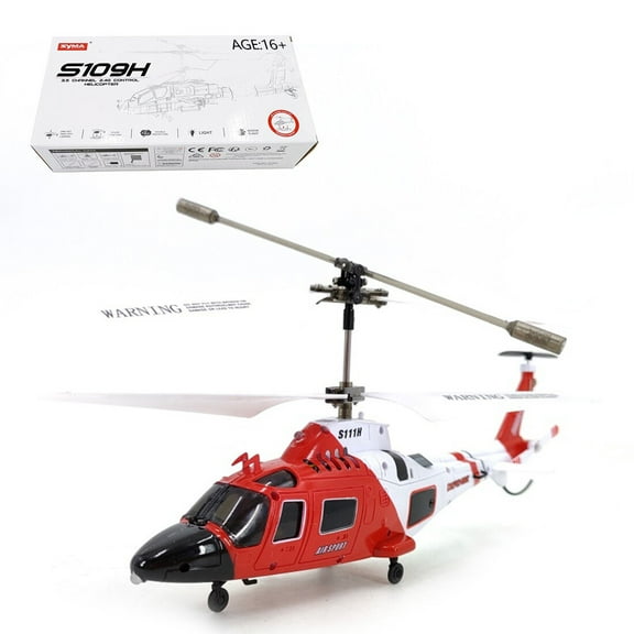 S111H RC Helicopter, 2.4GHz 3CH Dual-Propeller Gyro-Stabilized RTF RC Aircraft Model with Obstacle Avoidance & Bright Navigation Lights