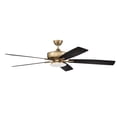 thumbnail image 1 of S112SB5-60BWNFB Craftmade Lighting Super Pro 112 Series - 60 Inch 5 Blade Ceiling Fan with Low Profile Light Kit, 1 of 17