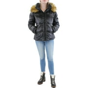 S13/NYC Womens Allie Faux Fur Trim Down Puffer Jacket