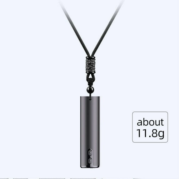 S15 Necklace Recorder, HD Voice-Activated Audio Device with Translation for Conference/Class/Interview