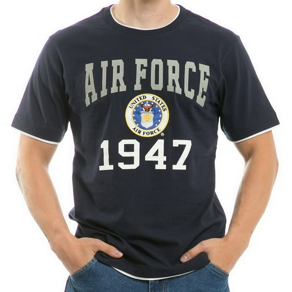 S16-AIR-NVY-03 Pitch Double Layer Tee, Air Force, Navy, Large