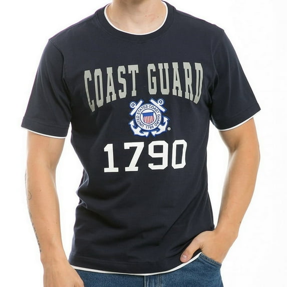 S16-CST-NVY-01 Pitch Double Layer Tee, Coast Guard, Navy, Small