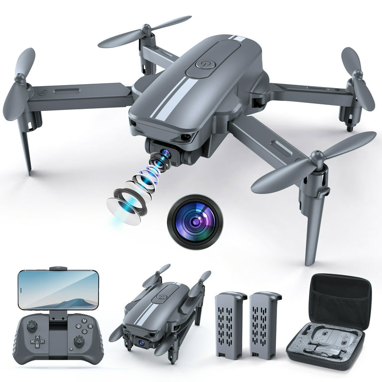 Loolinn | Drones for Kids with Camera - Mini Drone, Remote Control  Quadcopter UAV with 90° Adjustable Camera, Security Guards, FPV Real Time