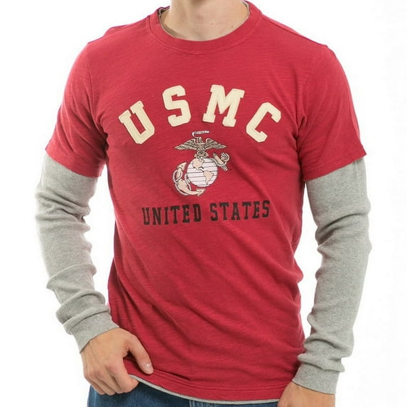 S17-MAR-CAR-01 Highlight Tee, Marines, Cardinal, Small