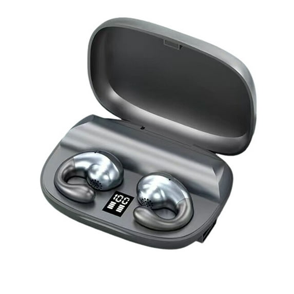 S19 Wireless Earbuds Bone Conduction Headphones LED Display Charging Case Earphones for Running Workout Gym