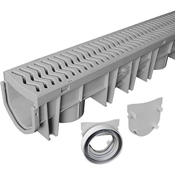 S1E-PLCD Trench & Driveway Channel Drain with Grate