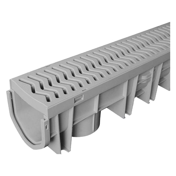 S1E-PLCD Trench & Driveway Channel Drain with Grate