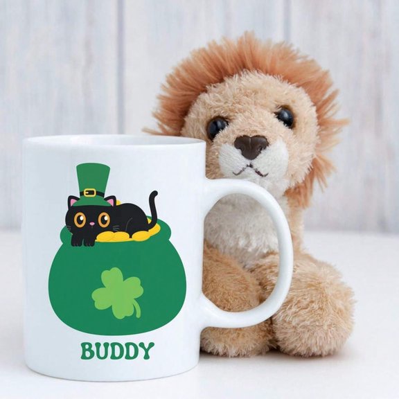 S1HAmR1OCk Mug, Custom C1At Mom St Patricks Day Mug, PerS1onalized Pet C1At Lover Gift, Funny Irish Mug, Four Leaf Clover Mug, St Pattys Day Gift