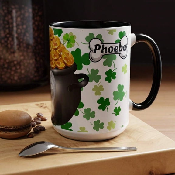 S1HAmR1OCk Pot Of Gold Accent Pet Mug Pup Cup