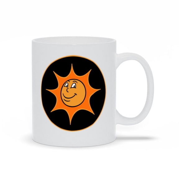 S1Miling Daisy Mug, Happy Face Coffee Mug, Good Morning Mug, Cute Ceramic Coffee Mug