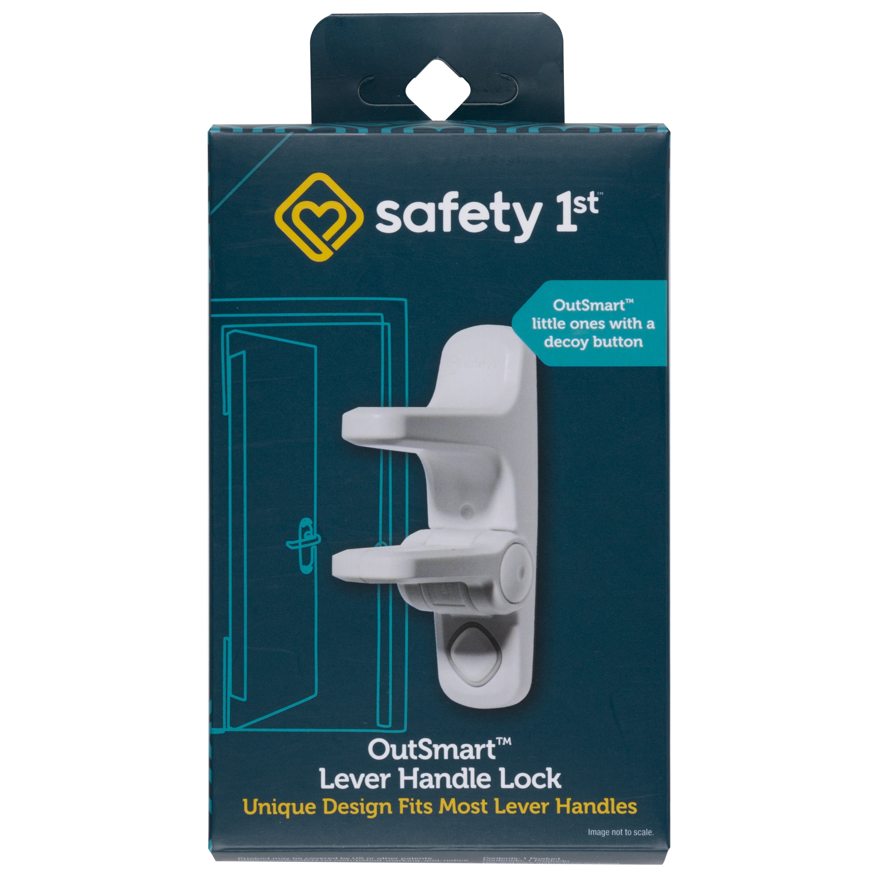 Safety 1st OutSmart Lever Lock, White, Toddler