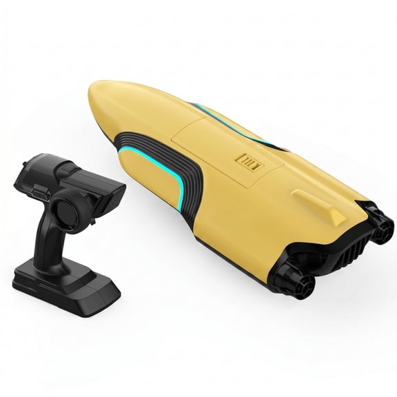 S2 30km/h RC Speedboat for Adults, 2.4GHz High Speed Dual-Jet RC Boot with Self-Righting Function and Lights for Pool Lake