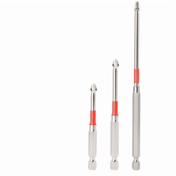 S2 Alloy Steel Phillips Screwdriver Bit PH2 Star Drill Tip Magnetic Anti Cam Out 1/4 Hex Shank Power Tool Accessory