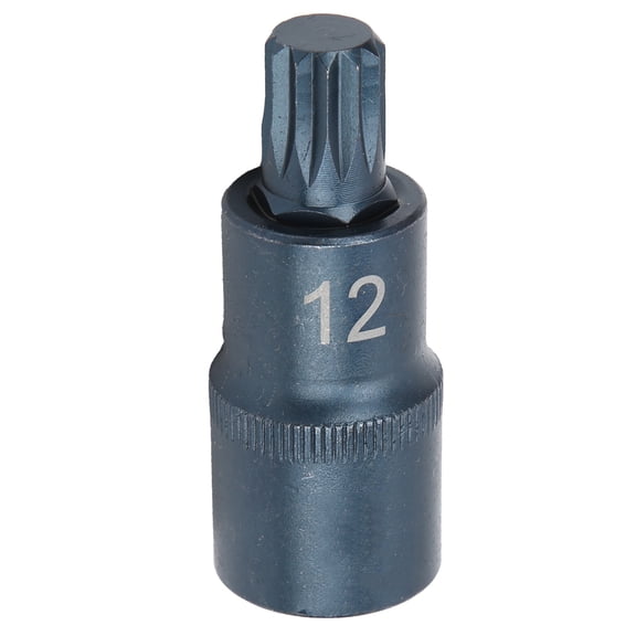 S2 Alloy Steel Wrench Wrench Screw Driver Socket Bit 12-Point Quick Drive Adapter M12 (2.2 in / 55mm, 1/2 in Drive)