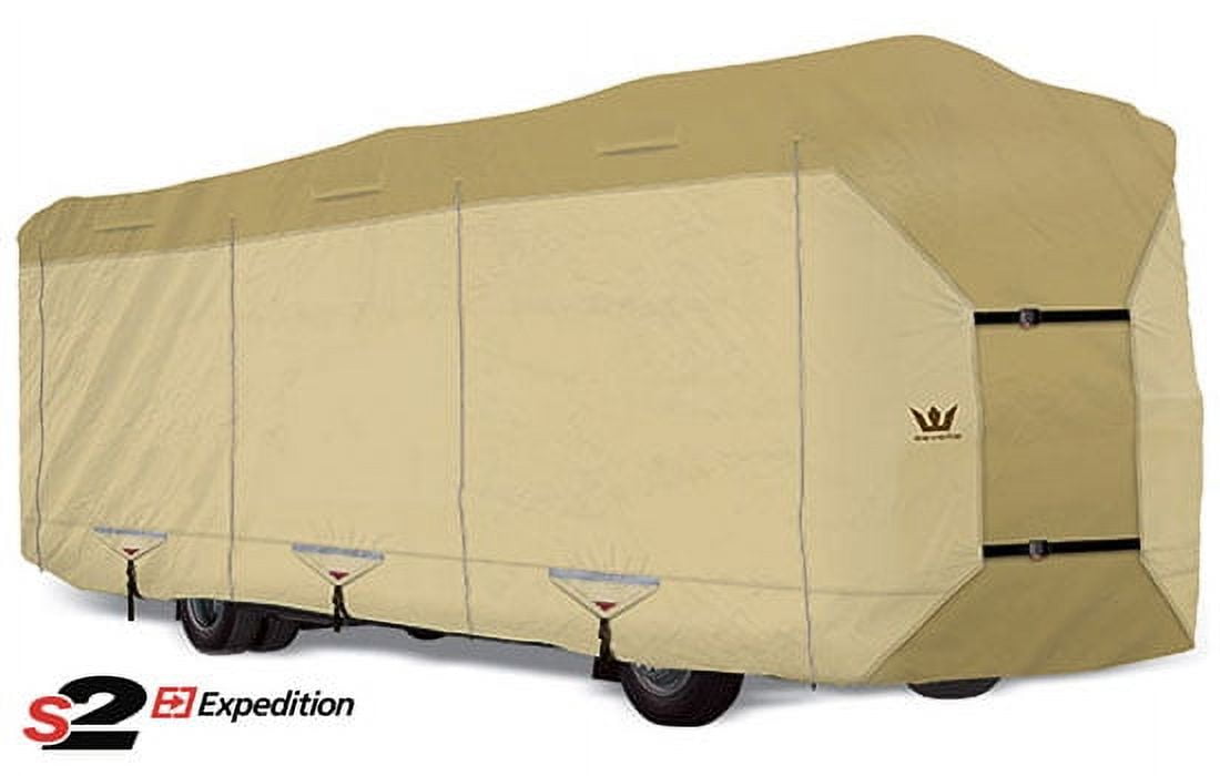 S2 Expedition Class A RV Cover by Eevelle Fits 35 36 Feet Tan