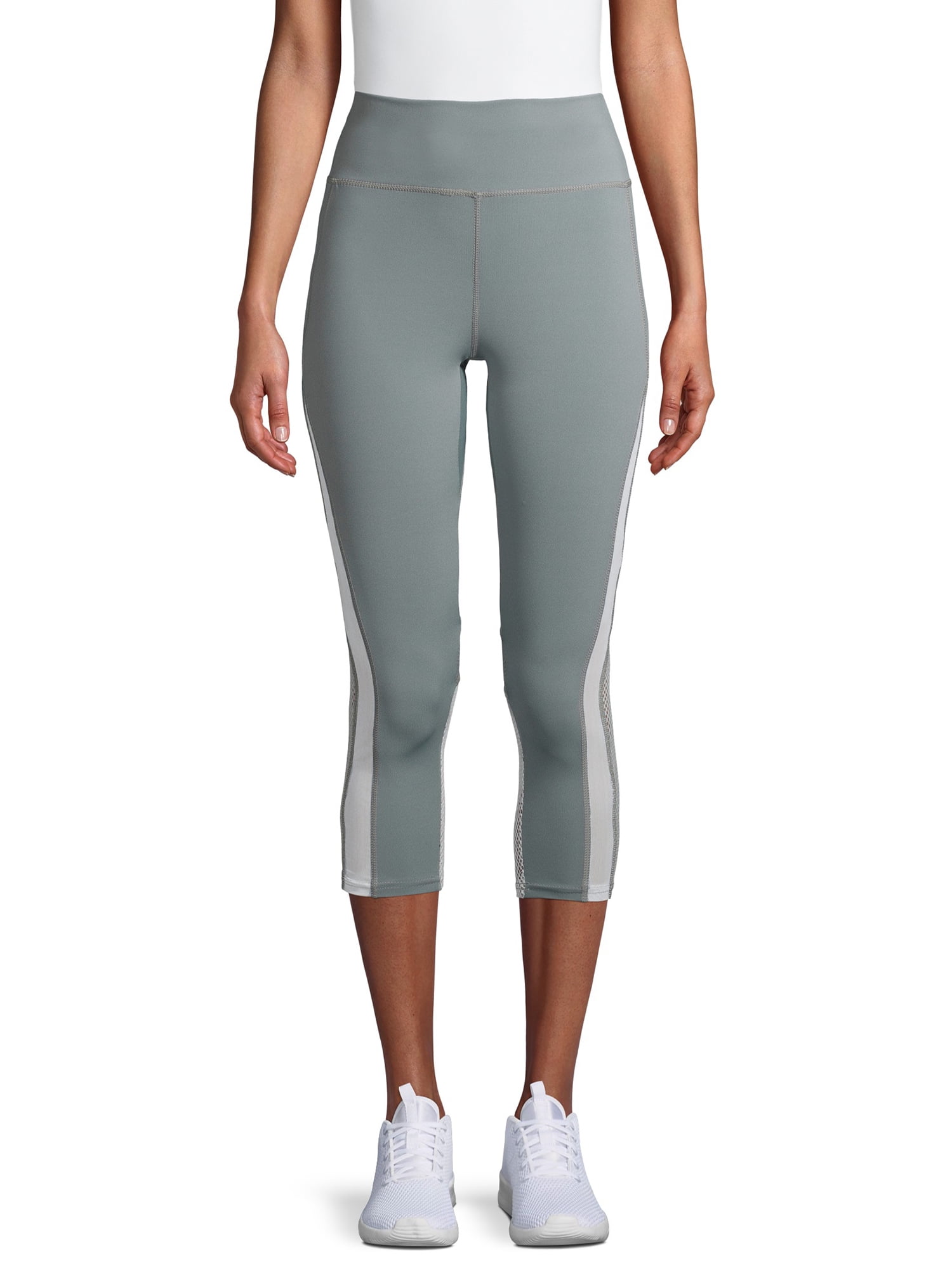 S2 Sportswear Women’s High Waist 7/8 Active Leggings with Mesh Inserts