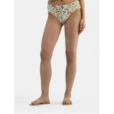 Time and Tru Women’s and Women’s Plus Print Bikini Bottoms, Sizes S-3X