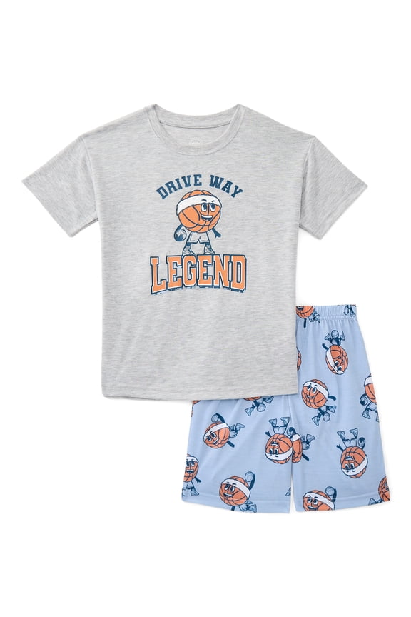 Boys Tee and Shorts Pajama Set, 2-Piece, Sizes 4-18