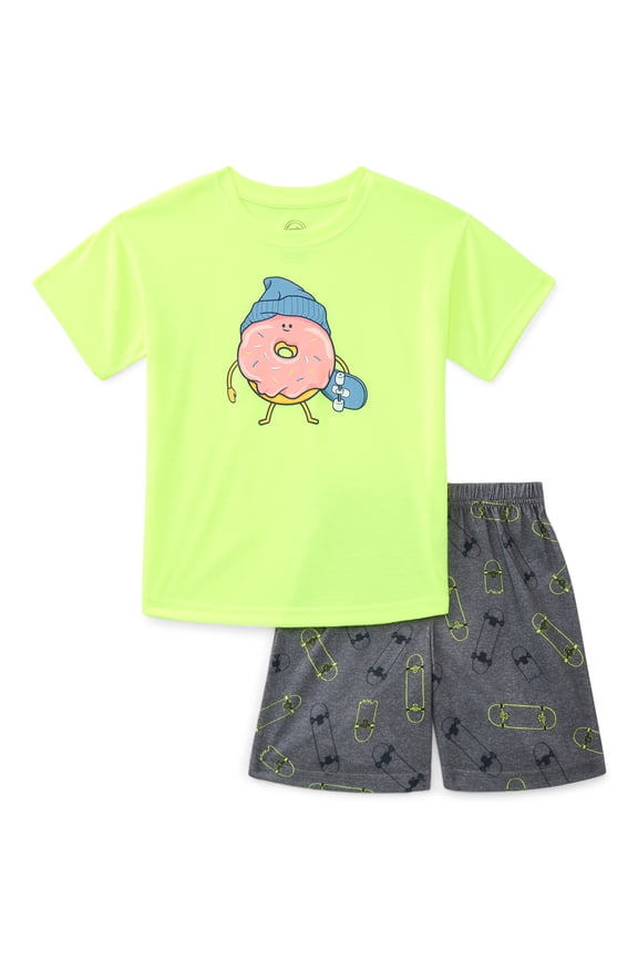 Boys Tee and Shorts Pajama Set, 2-Piece, Sizes 4-18
