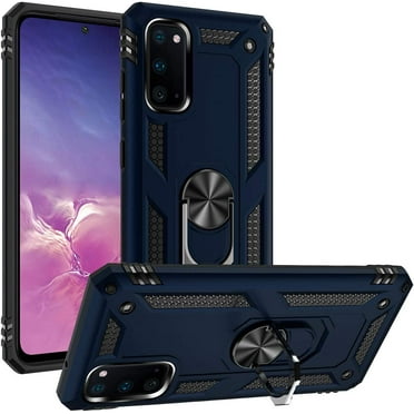 S20 Case Samsung S20 5G Phone Case Galaxy S20 Case with Stand Military-Grade Protective S20 Case with Magnetic Car Mount Ring Holder Stand Cover for Samsung Galaxy S20/S20 5G - Blue