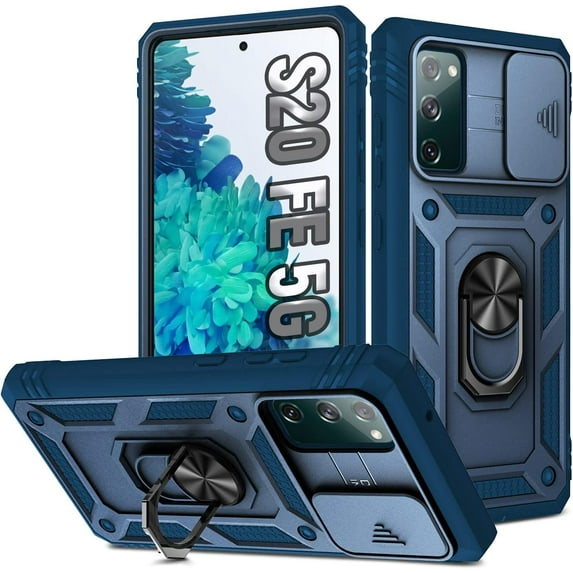 S20 FE Phone Case, for Samsung S20 FE Case,with Camera Lens Protective Heavy Duty Shockproof Case, for Samsung Galaxy S20 FE Case Blue