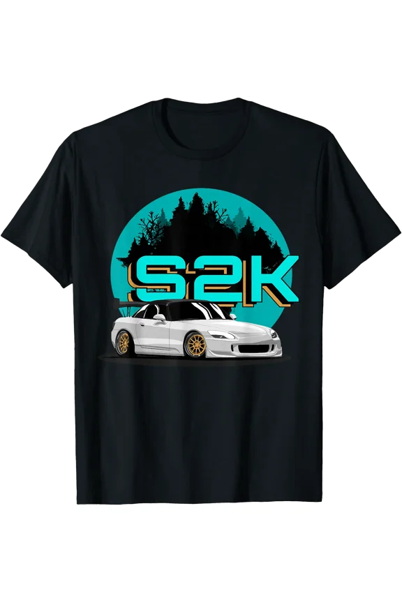 S2000 Silver Mountain JDM Retro Tuner Car Drift Racing T-Shirt, Unisex T-Shirt