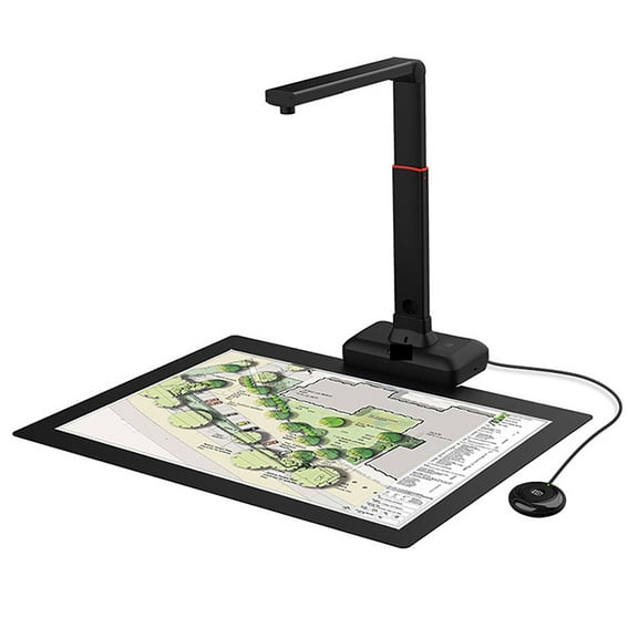 S21 CaptureA2 27MP High Resolution HD Camera Book Document Scanner, Auto Flatte Height Multi Language OCR Windows Macos