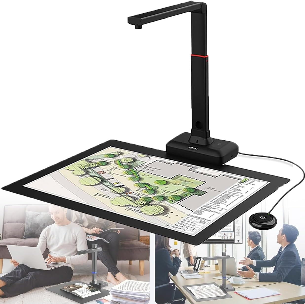 S21 Large Format Book Scanner, A2 Overhead Scanner, 23MP High ...