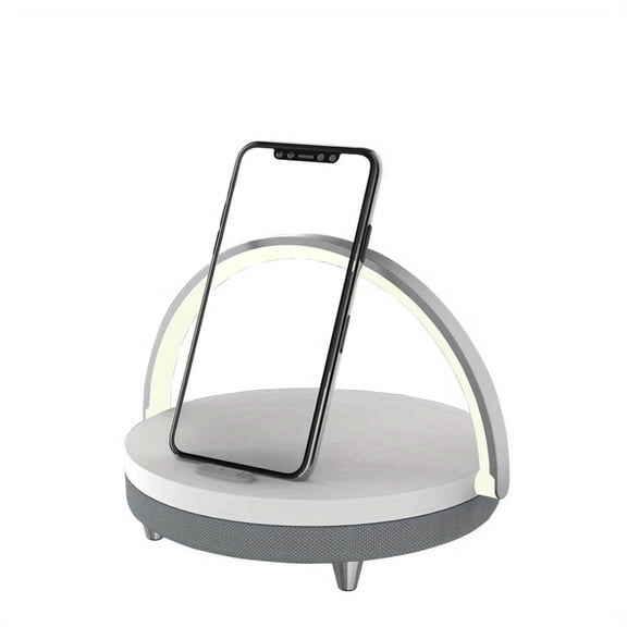 S21Pro Portable Bluetooth Speaker, 1800mAh Battery, 10W Wireless Charging & Dimmable Warm Night Light, Mini Wireless Audio for Home Use