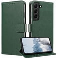 thumbnail image 1 of S22 Plus Case,for Galaxy S22 Plus Case Wallet,[RFID Blocking][Card Holder/Cash Slots][Kickstand]  Clasp Leather Protective Flip Cases Folio Cover for Samsung S22+ Plus (Green), 1 of 14