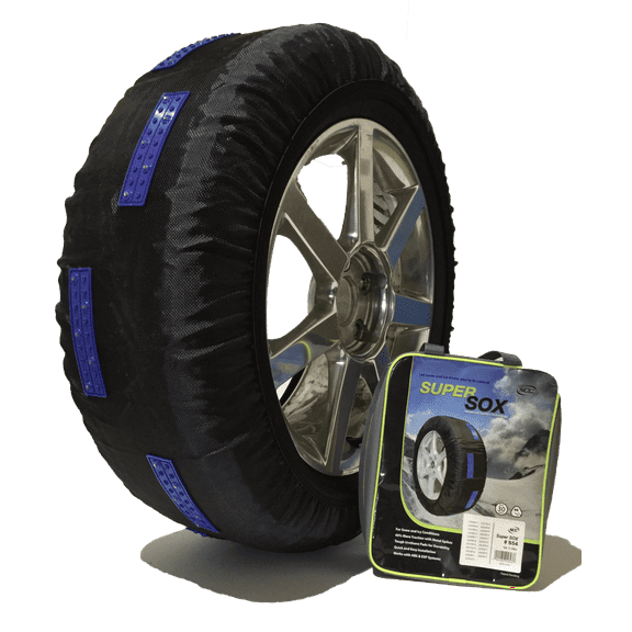 S22 SuperSox Tire Traction with Reinforced Studded Urethane Pads by SCC/Peerless Chain - Set of 2
