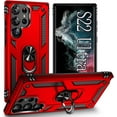 thumbnail image 1 of S22 Ultra Case: for Samsung Galaxy S22 Ultra Case for 22 Ultra, 6.8 inch,with Stand,Heavy Duty Drop Protection Rugged Shockproof Case,S22 Ultra Case Red, 1 of 12